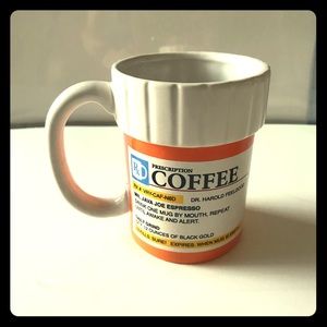 Prescription coffee cup pill shaped mug